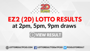 D Lotto Results Today Sunday January